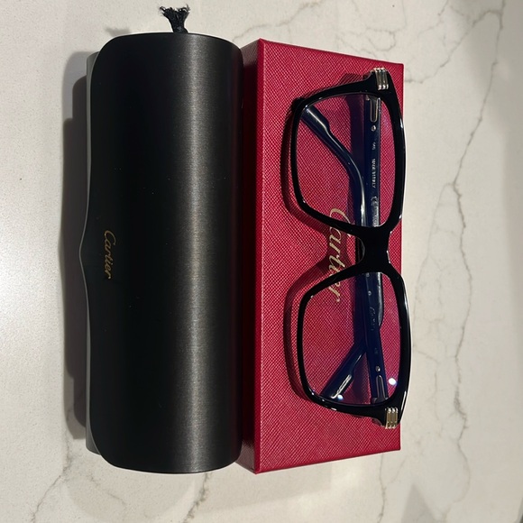 Brand New Cartier Black “Première de Cartier” Mens Glasses